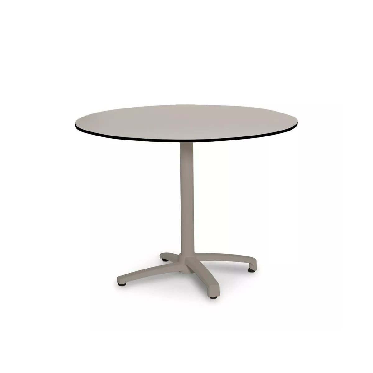 Table Cancun Pliante Ronde 70x70 Taupe