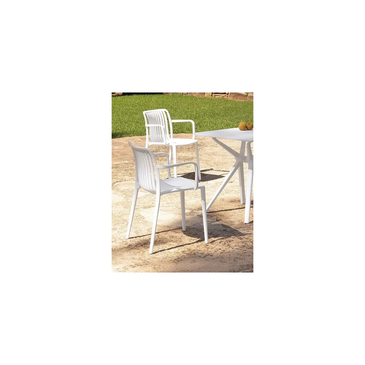 Fauteuil Repas Olivia Blanc