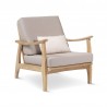 Salon Eco Teck Naturel canape 3 Places + 2 Fauteuils