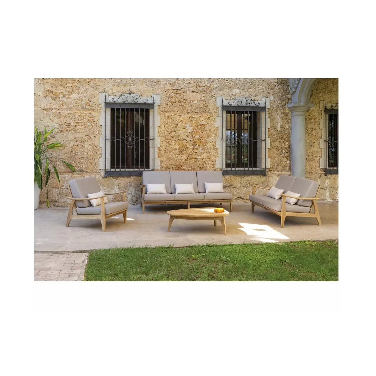 Canape 2 Places Eco Teck Naturel