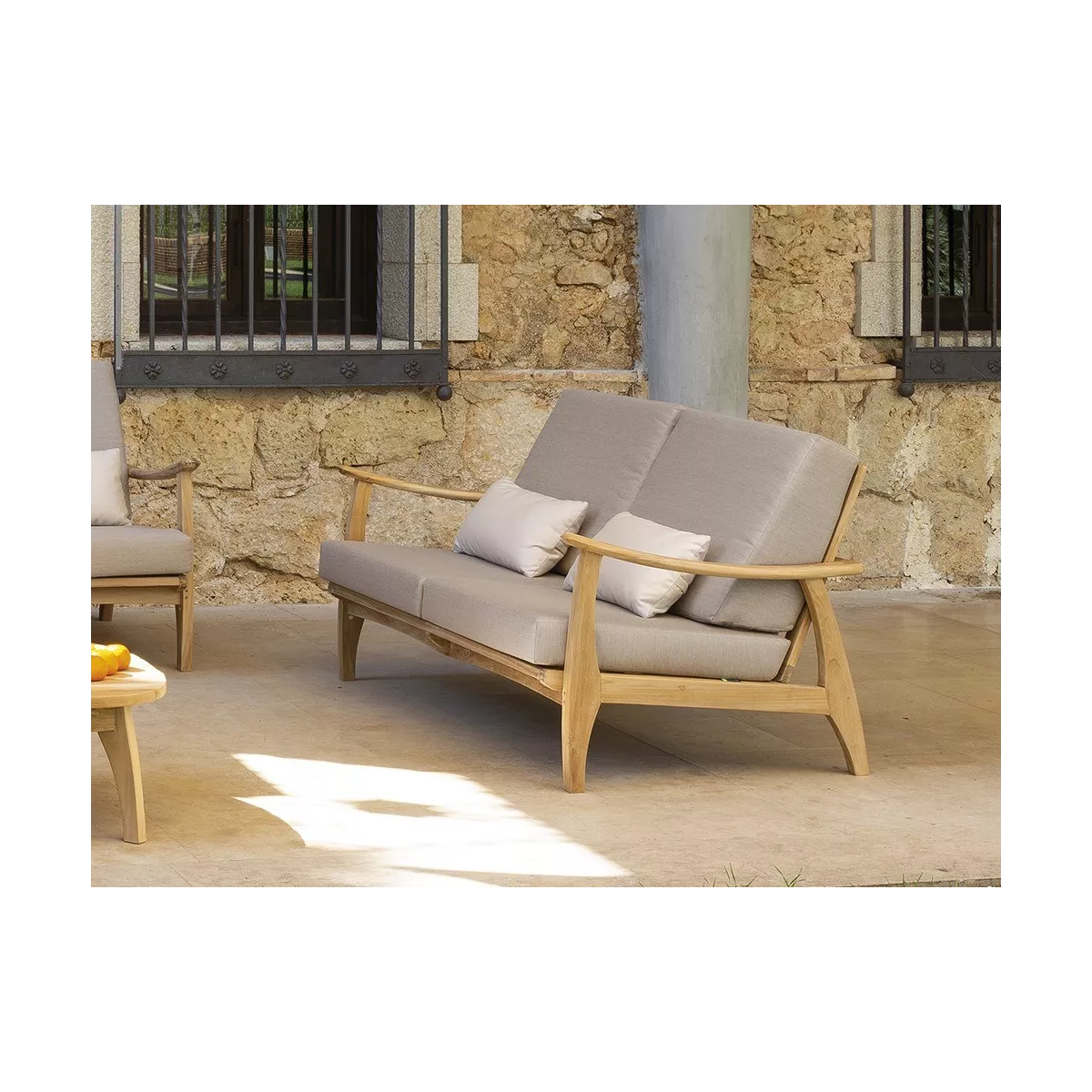 Canape 2 Places Eco Teck Naturel