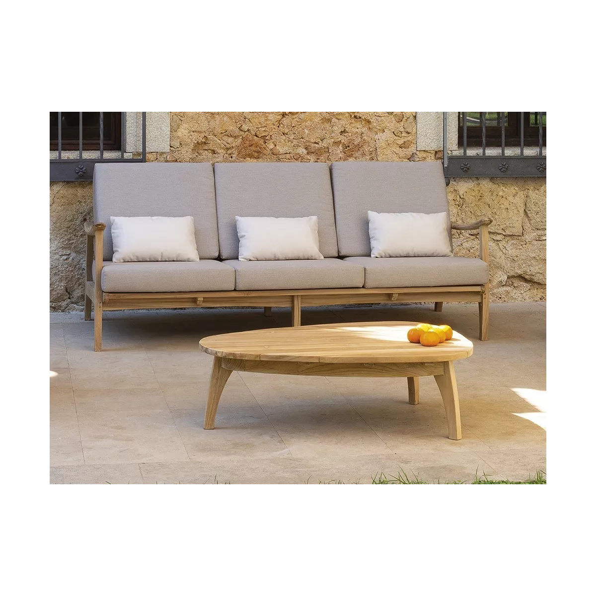Canape 3 Places Eco Teck Naturel