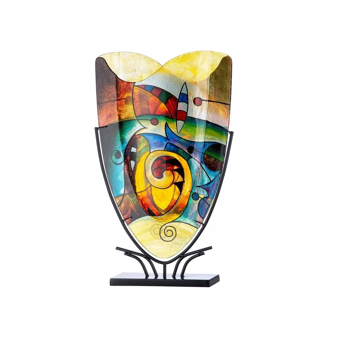Vase Verre sur Socle Verone h58cm