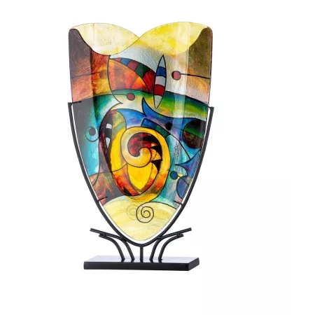 Vase Verre sur Socle Verone h58cm