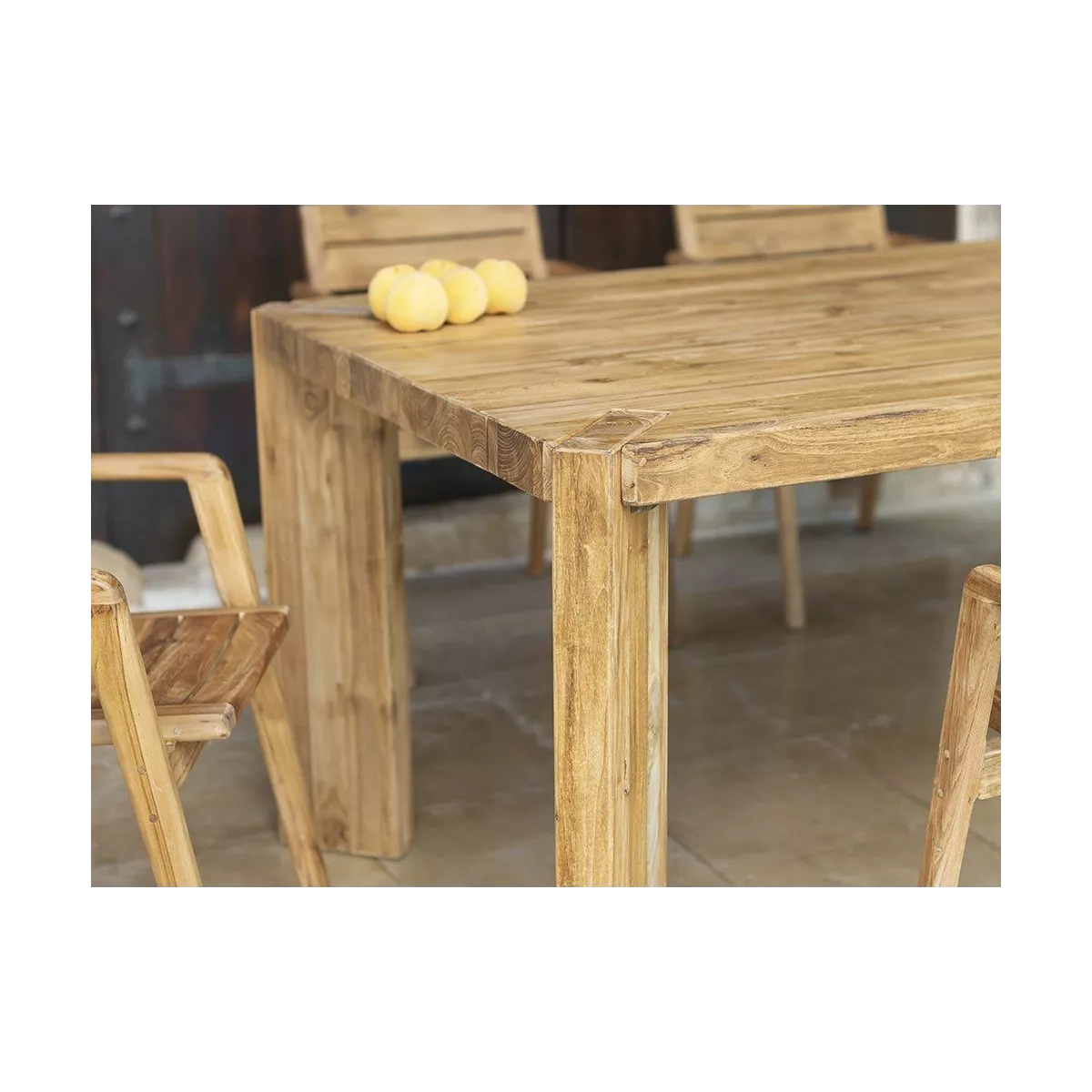 Table de repas Eco Teck Naturel 260 cm