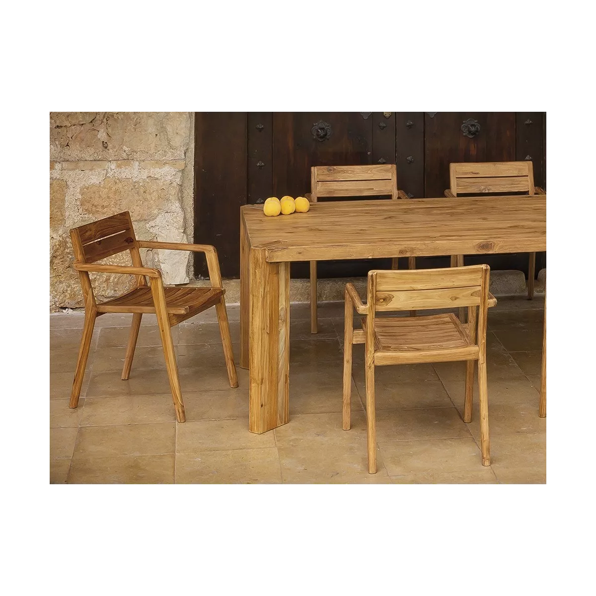 Fauteuil de Repas Eco Teck Naturel