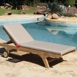 Chaise Longue en Teck Eco