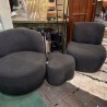 Fauteuil Fixe Bouclette Bellagio Carbone