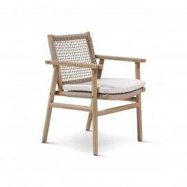 Fauteuil de Repas Nature acacia Naturel