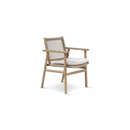 Fauteuil de Repas Nature acacia Naturel