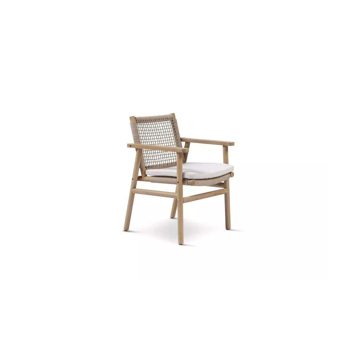 Fauteuil de Repas Nature acacia Naturel