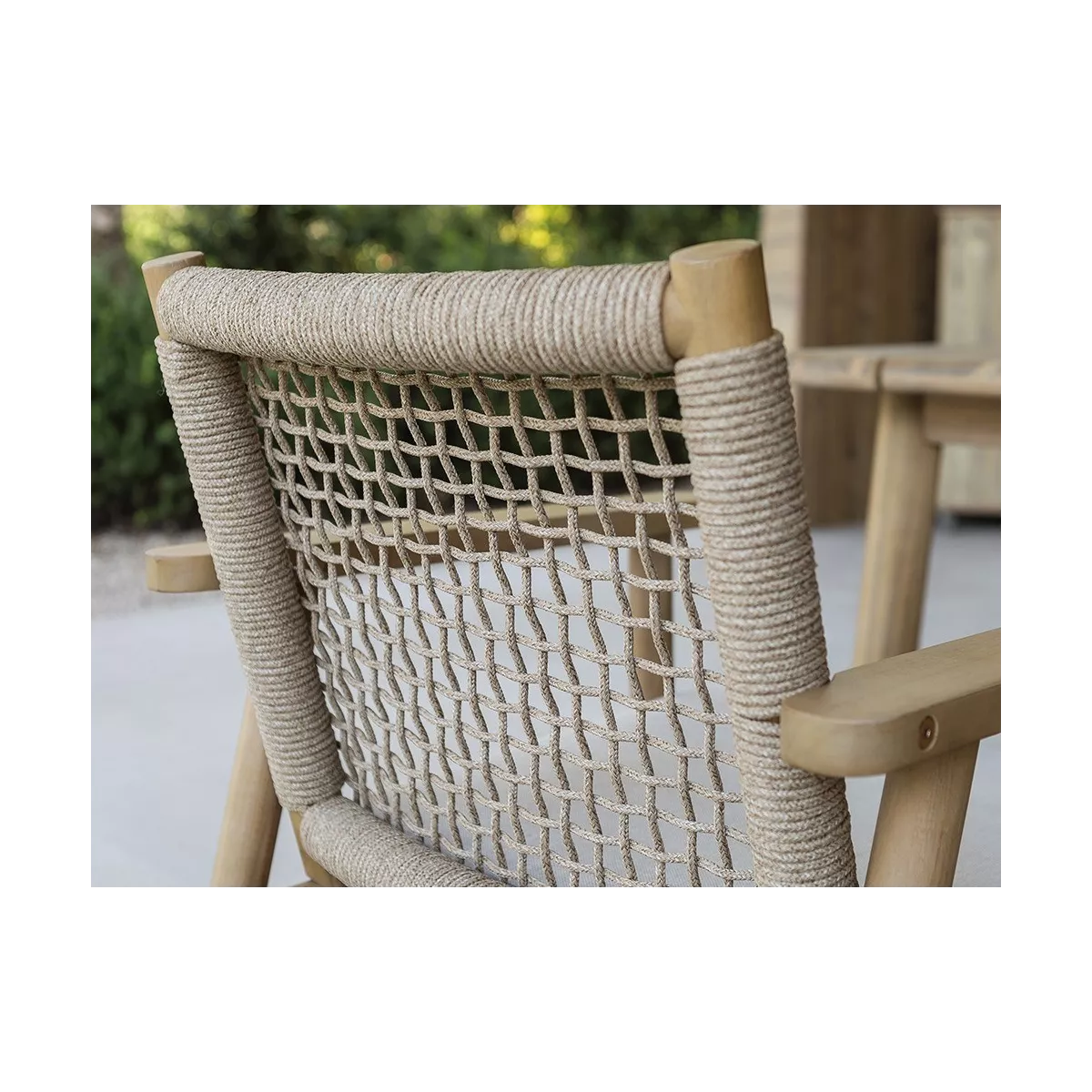 Fauteuil de Repas Nature acacia Naturel