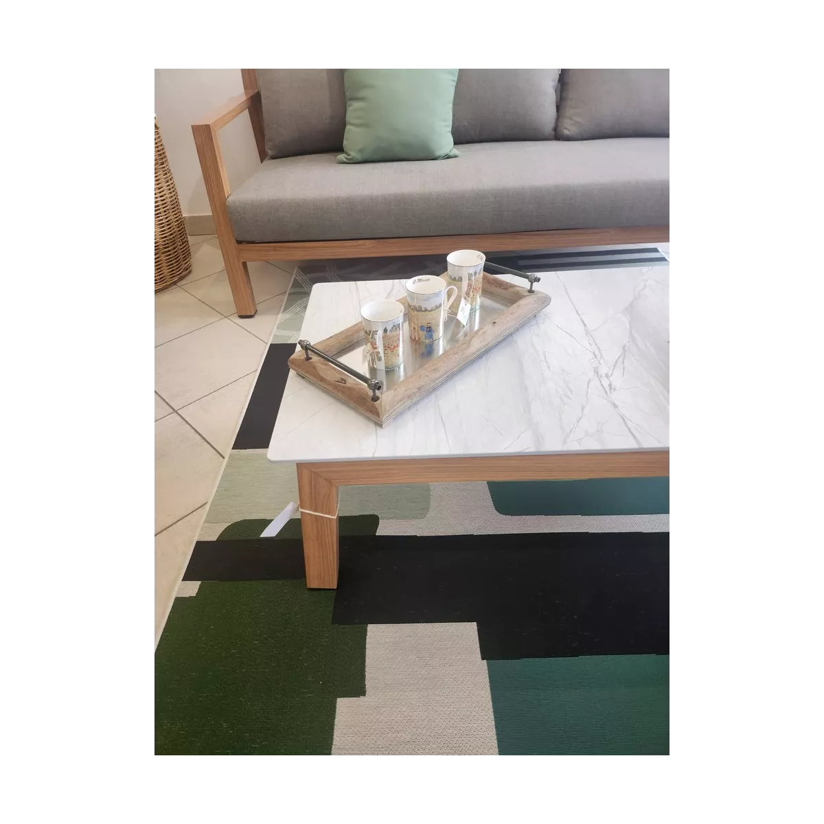 Plateau Bois et Zinc 50x25