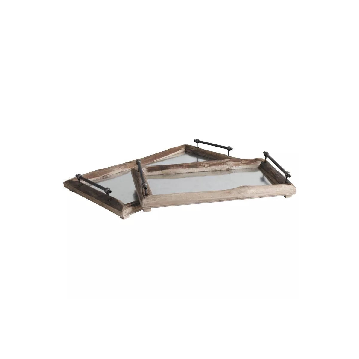 Plateau Bois et Zinc 60x35