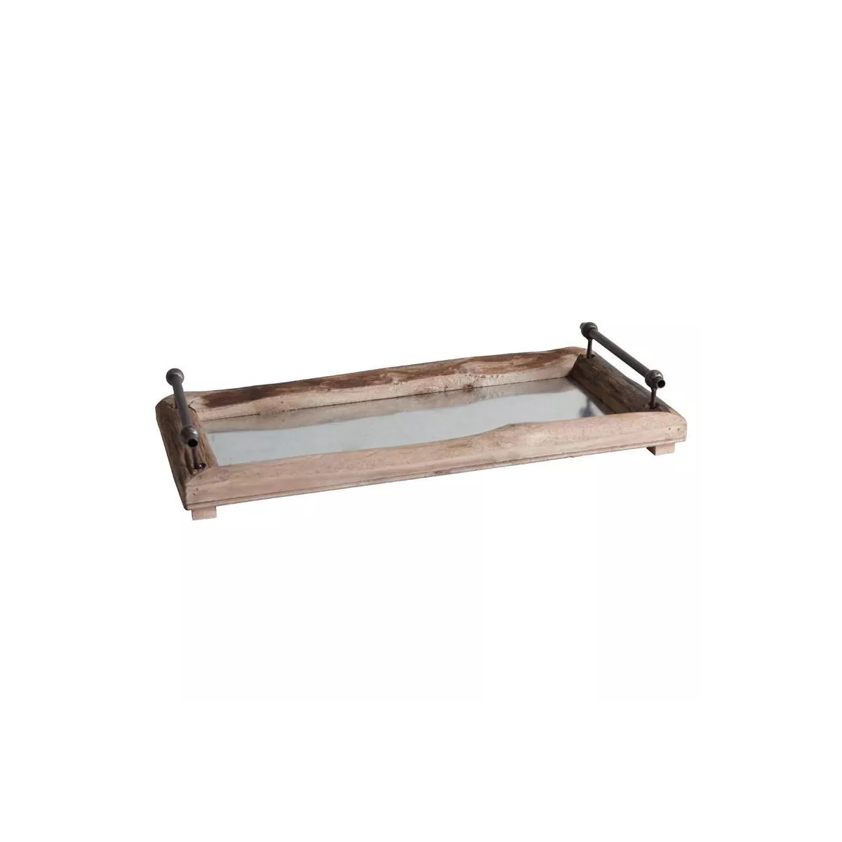 Plateau Bois et Zinc 60x35