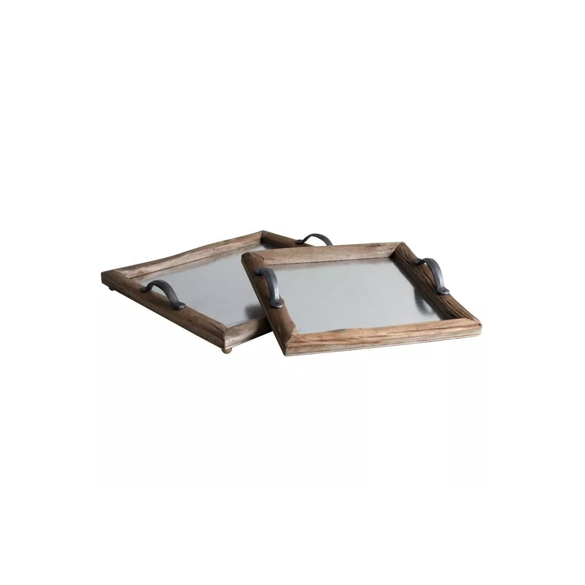 Plateau Bois et Zinc 48x48