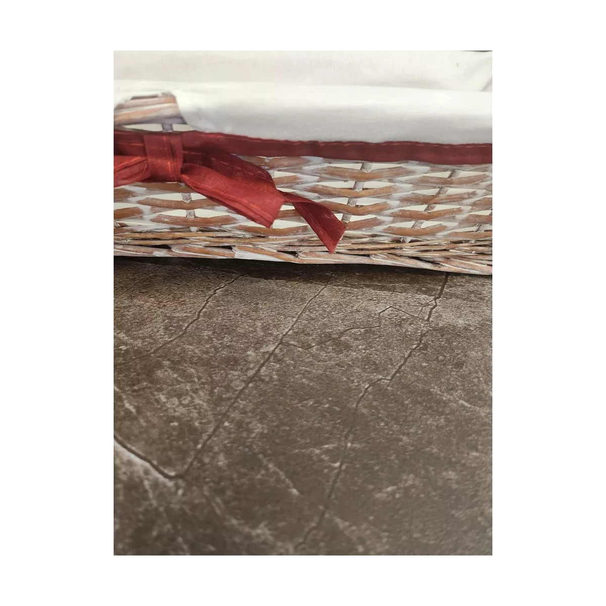 Banneton en osier blanchi 40x15