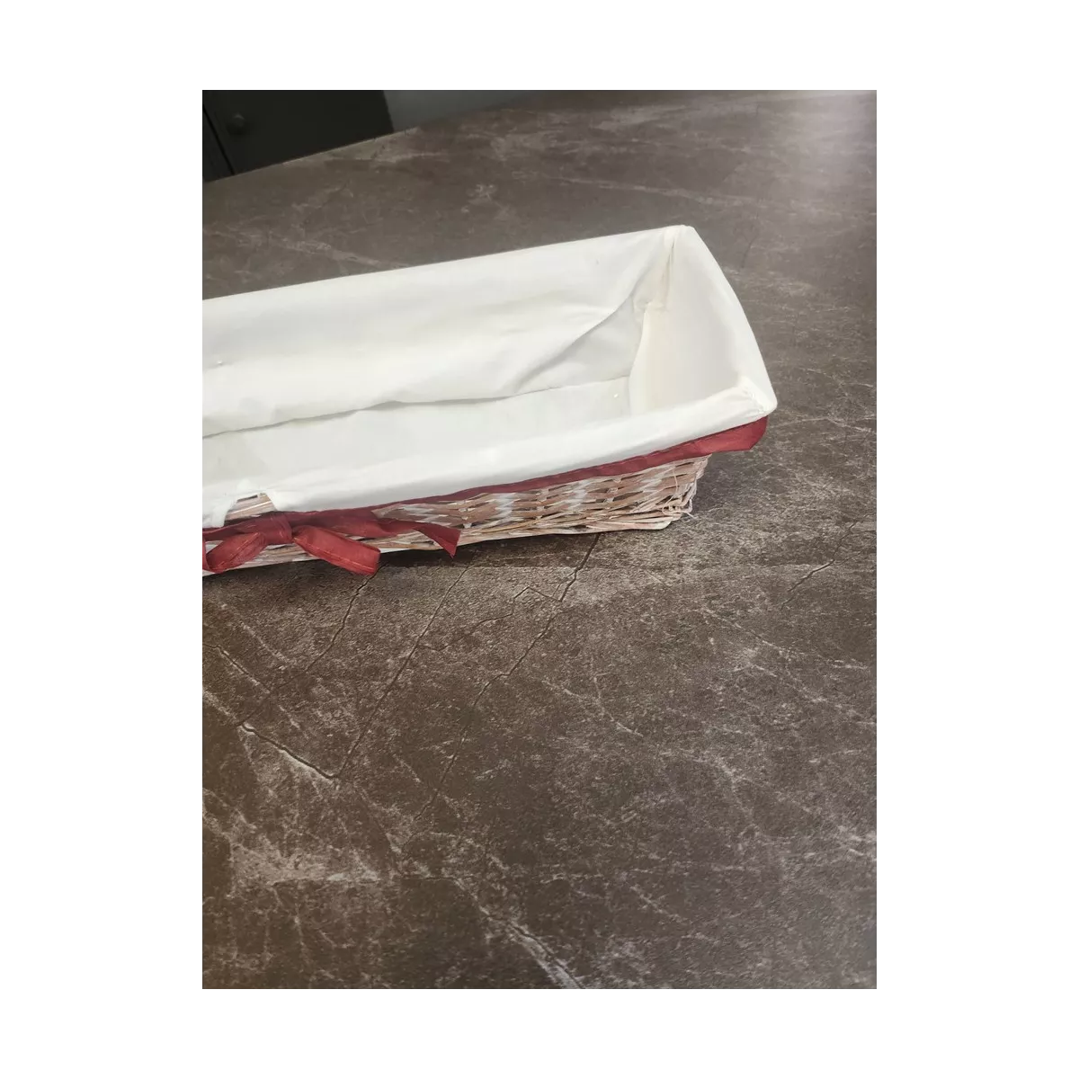 Banneton en osier blanchi 40x15