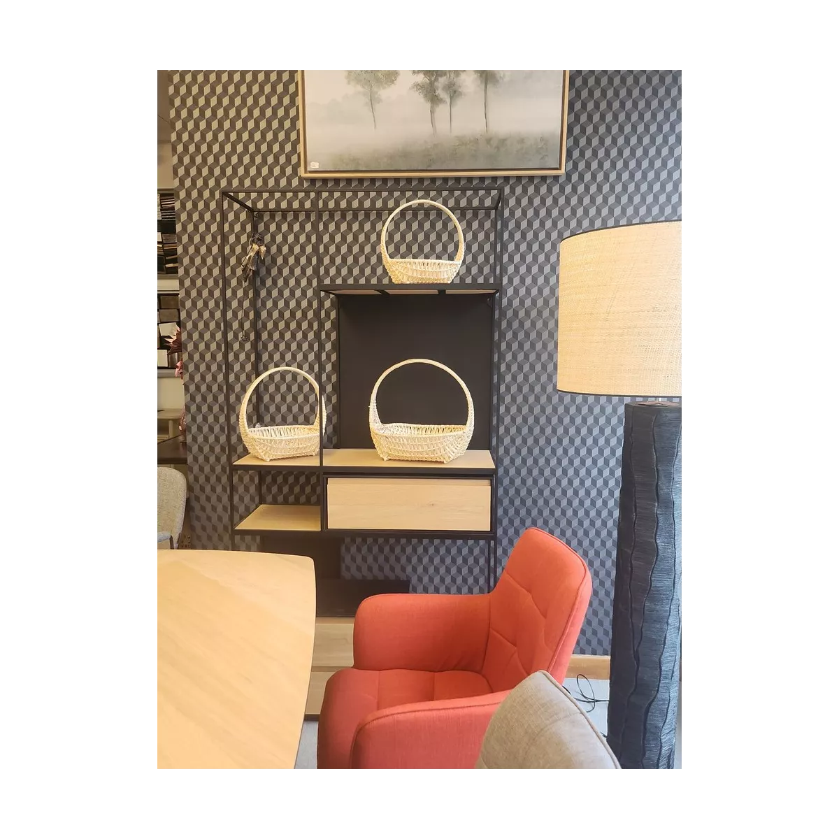 Coupe présentoire osier 25x20