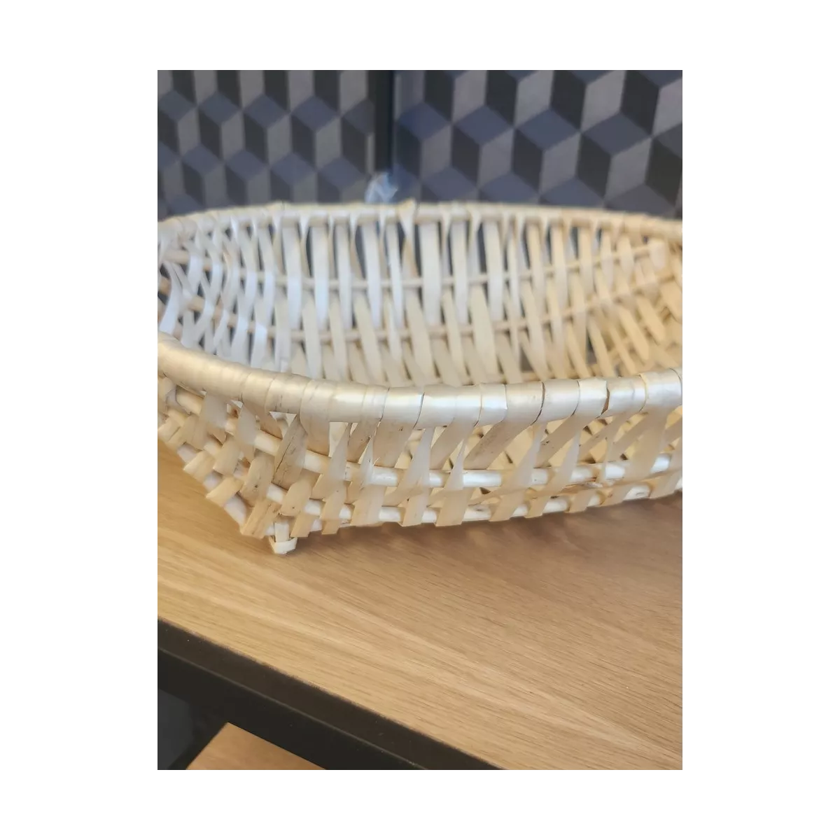 Coupe présentoire osier 30x25