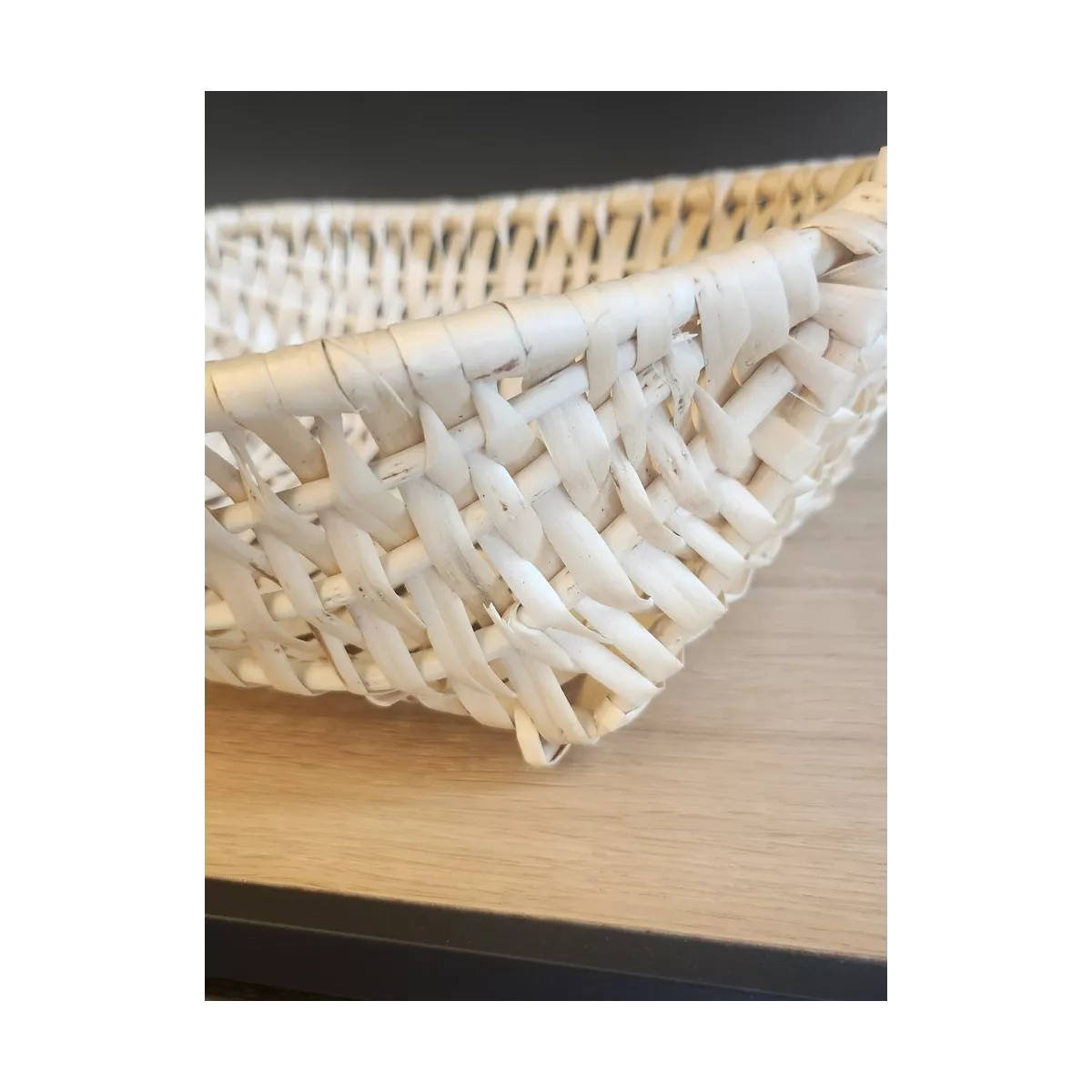 Coupe présentoire osier 30x25