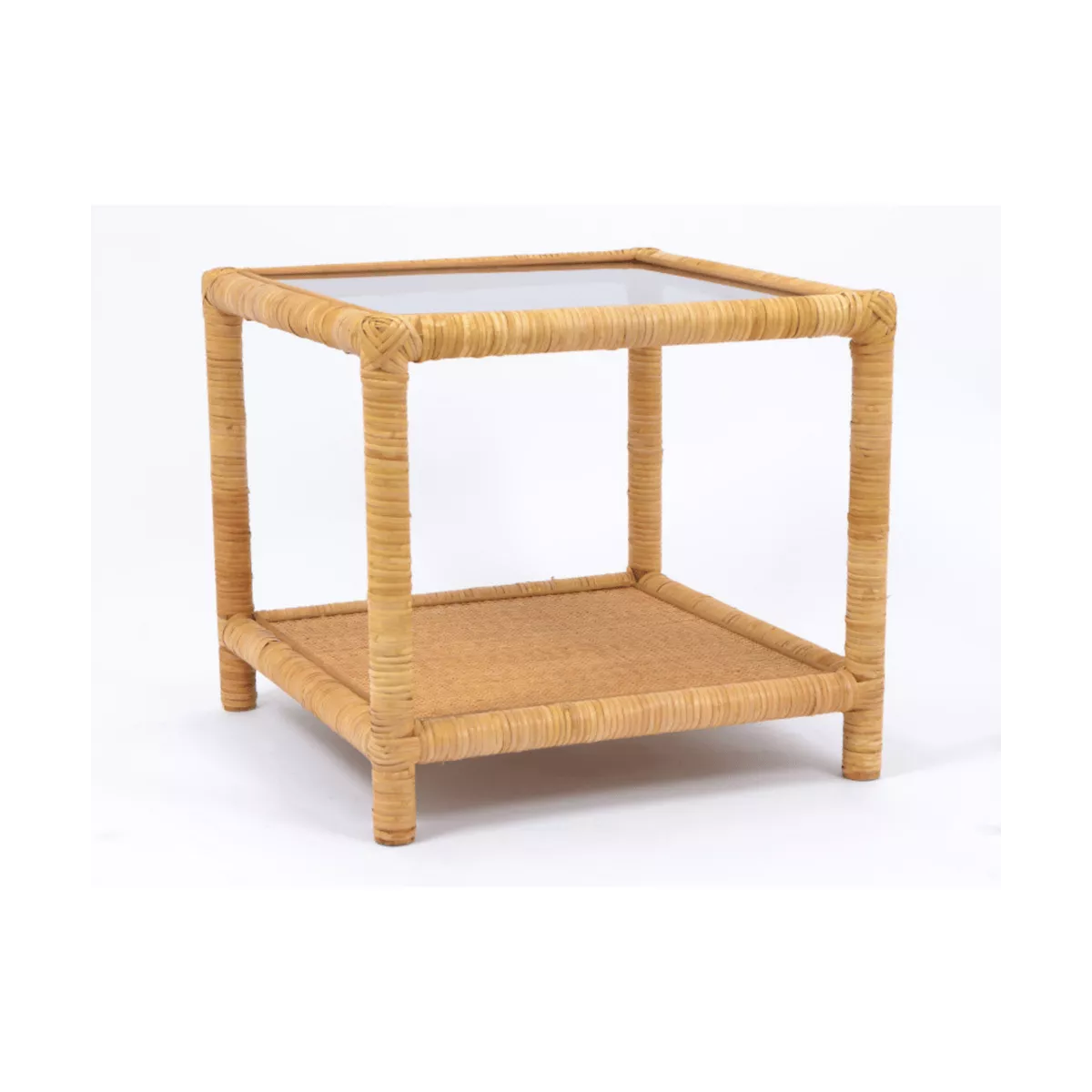 Table basse en Rotin  Shelly 50X50