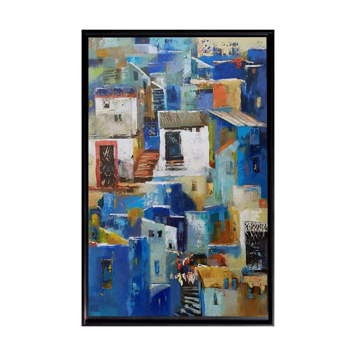 Tableau Maisons de Soleil 60x90