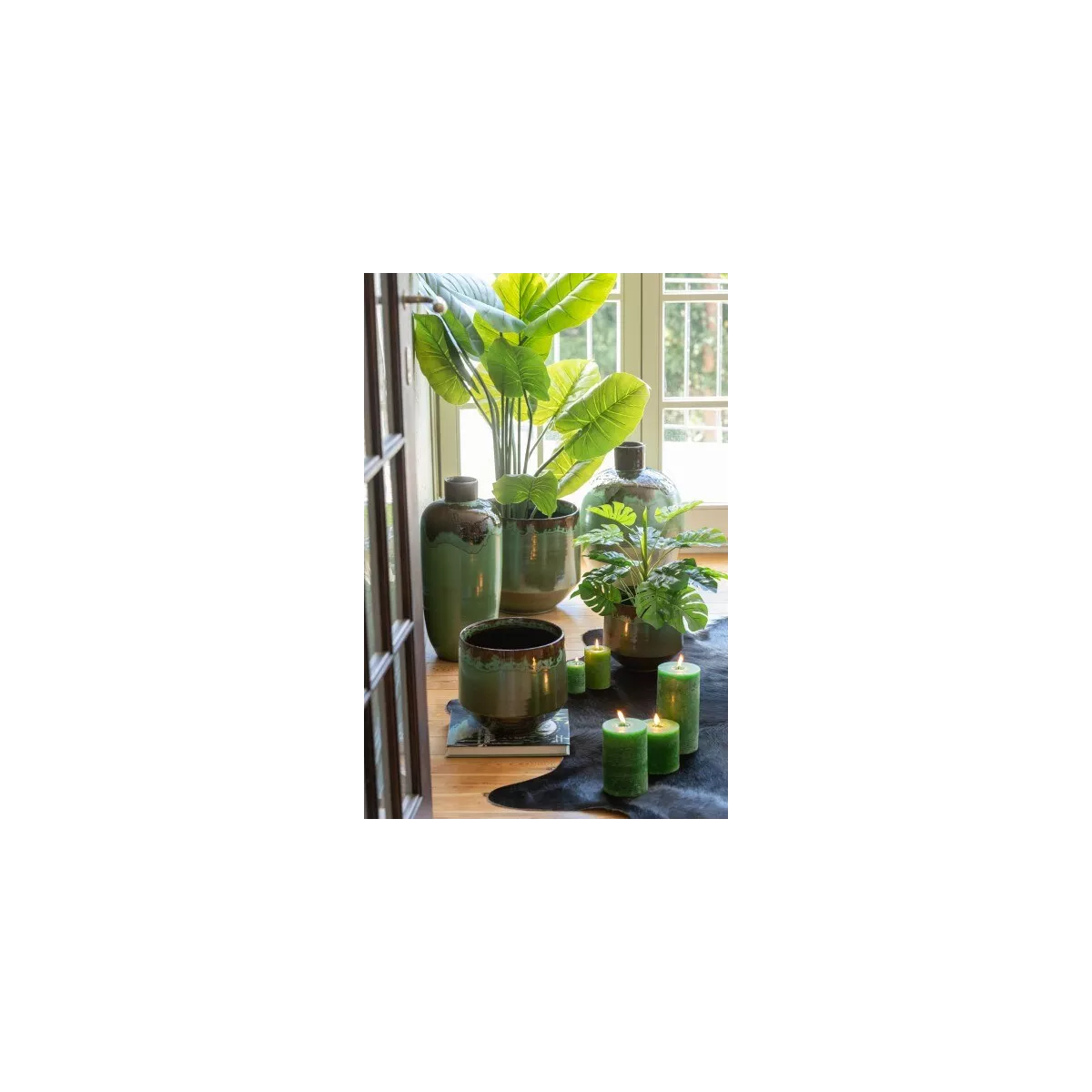 Vase Aline Ceramique Vert h.89cm