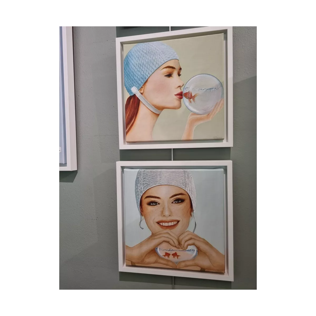 Tableau Baigneuse Kiss 35x35