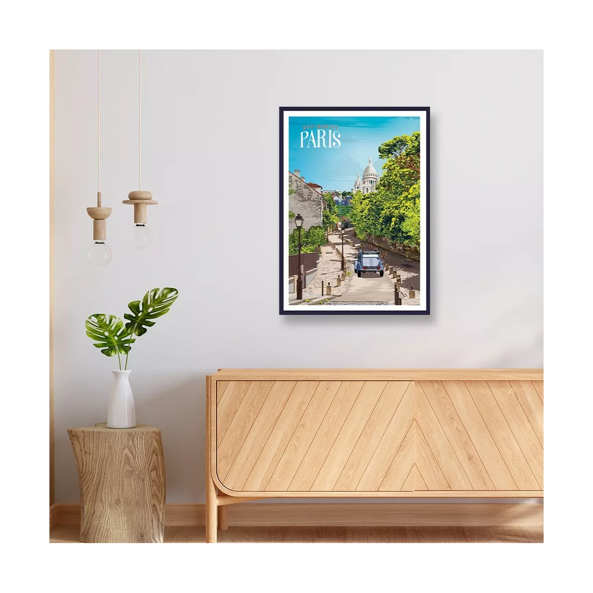 Tableau Poster Paris  Montmartre 50x70