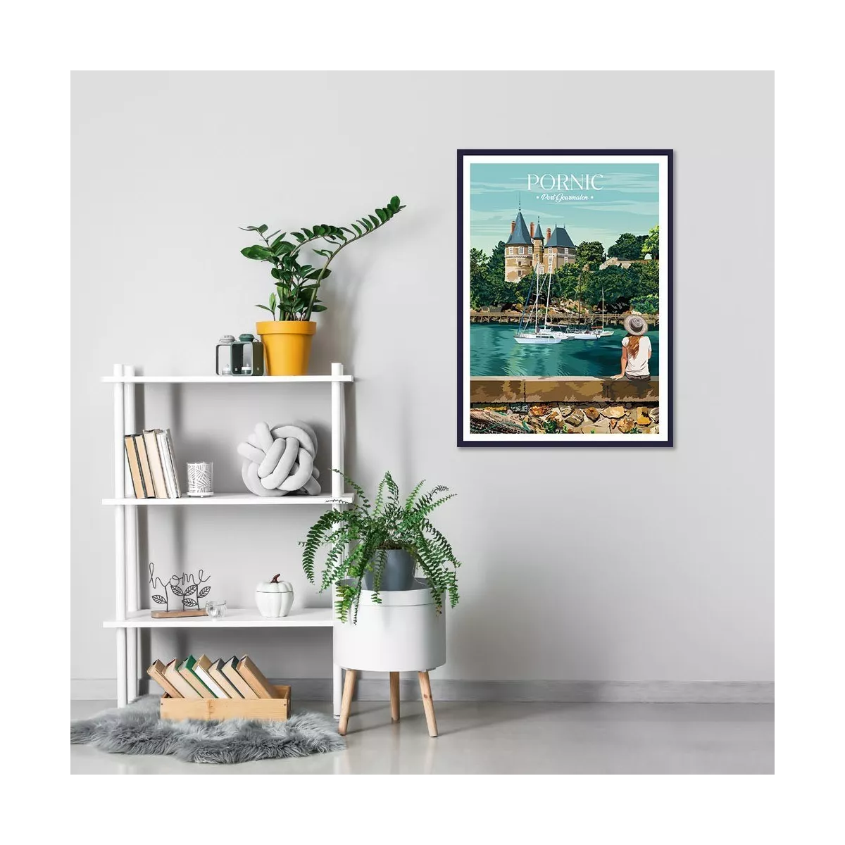 Tableau Poster Pornic 50x70