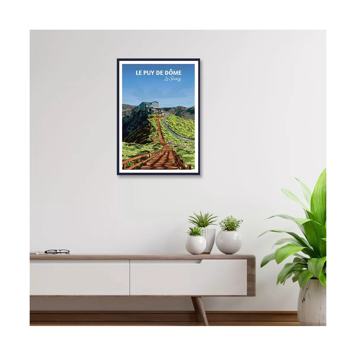 Tableau Poster Le Puy de Dôme 50X70