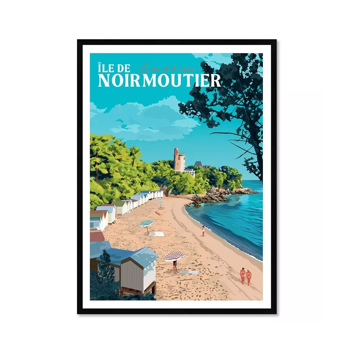 Tableau Poster Ile de Noirmoutier 50x70