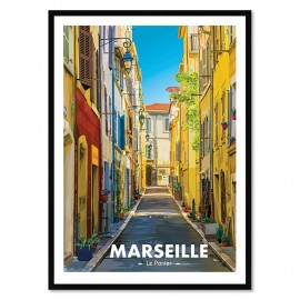 Tableau Poster Marseille 30x40