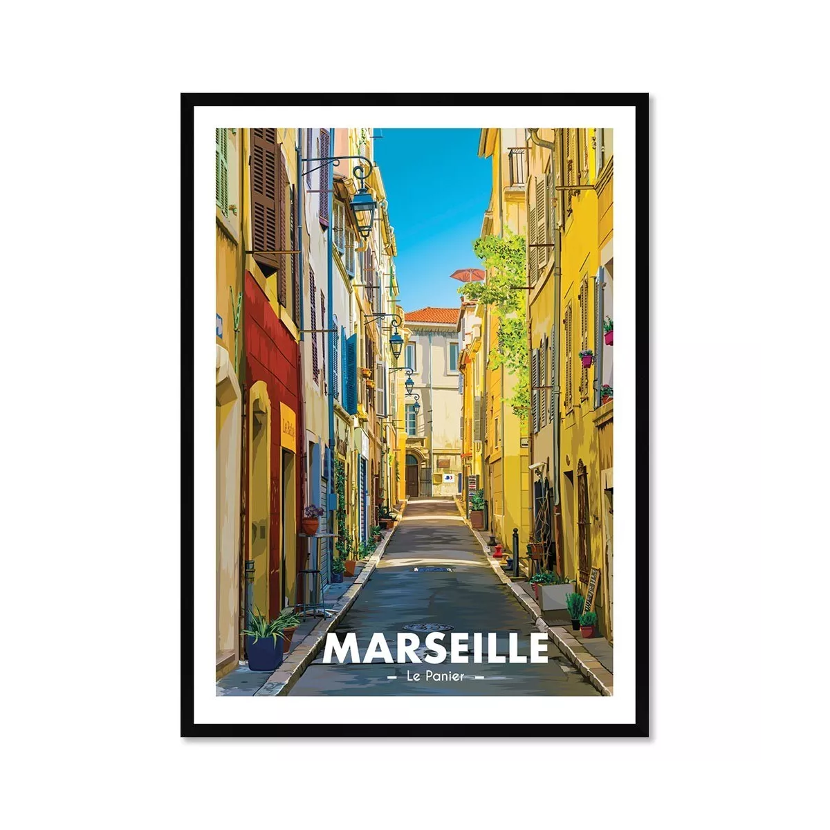 Tableau Poster Marseille 50x70