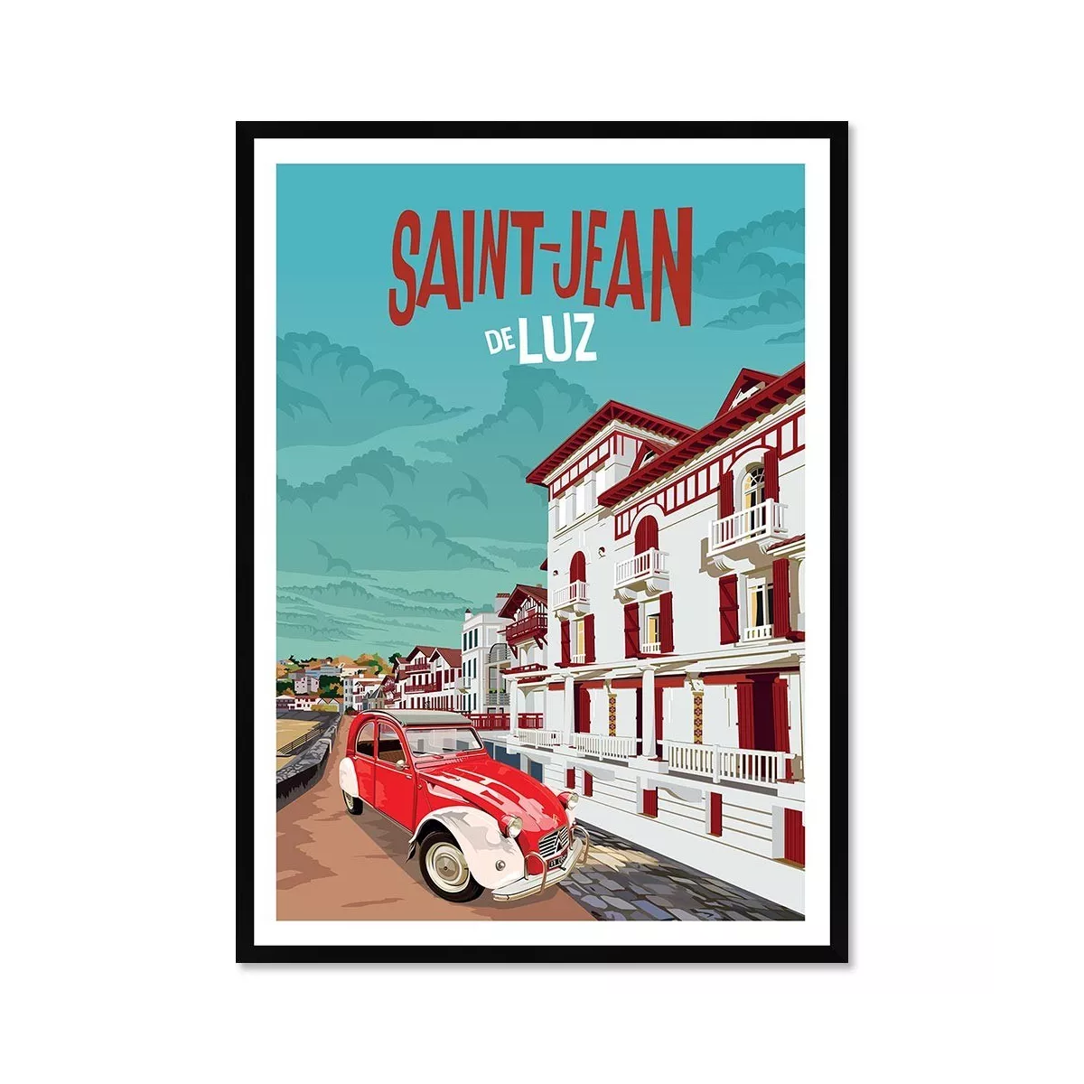 Tableau Poster Saint Jean de Luz 50x70