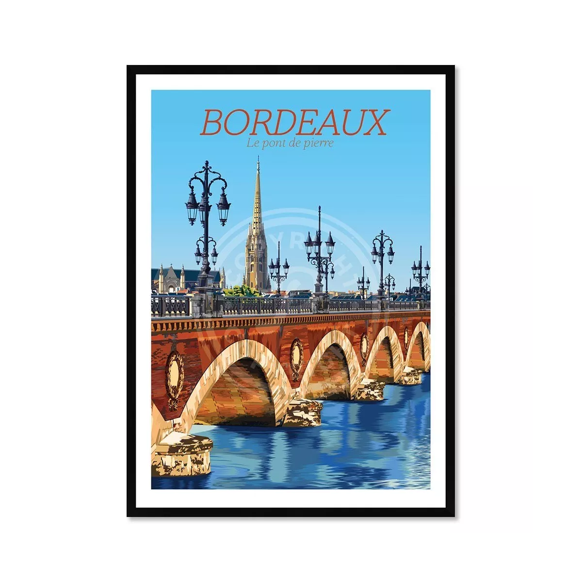 Tableau Poster Bordeaux 50x70
