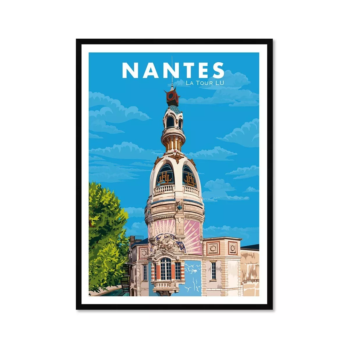 Tableau Poster Nantes 50x70