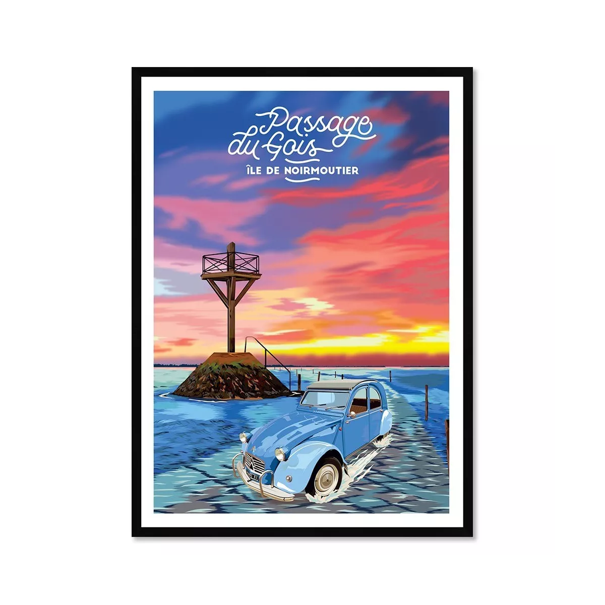 Tableau Poster Passage du Gois 30x40