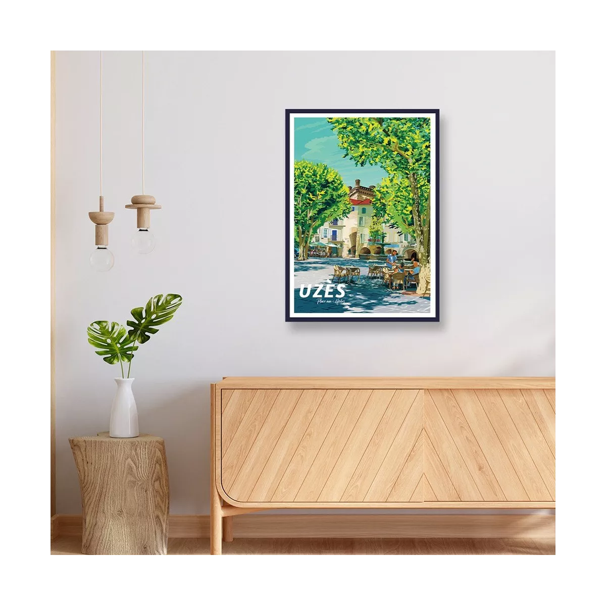Tableau Poster Uzès 50x70