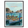 Tableau Poster Sète Le Canal 30x40