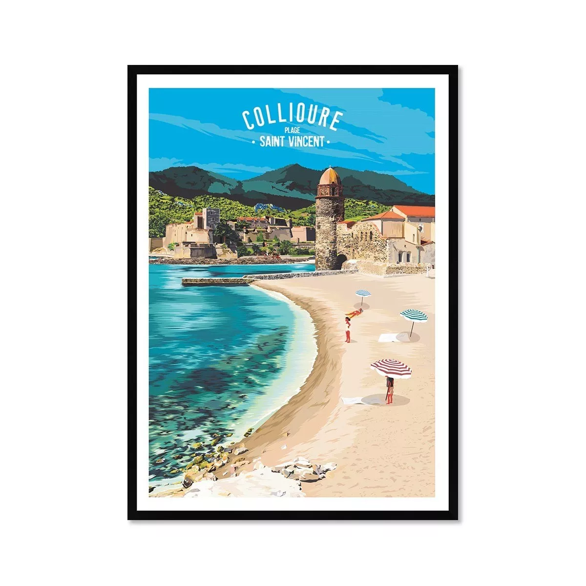 Tableau Poster Collioure 30x40