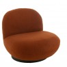 Fauteuil Lounge Pivotant orange Tetu