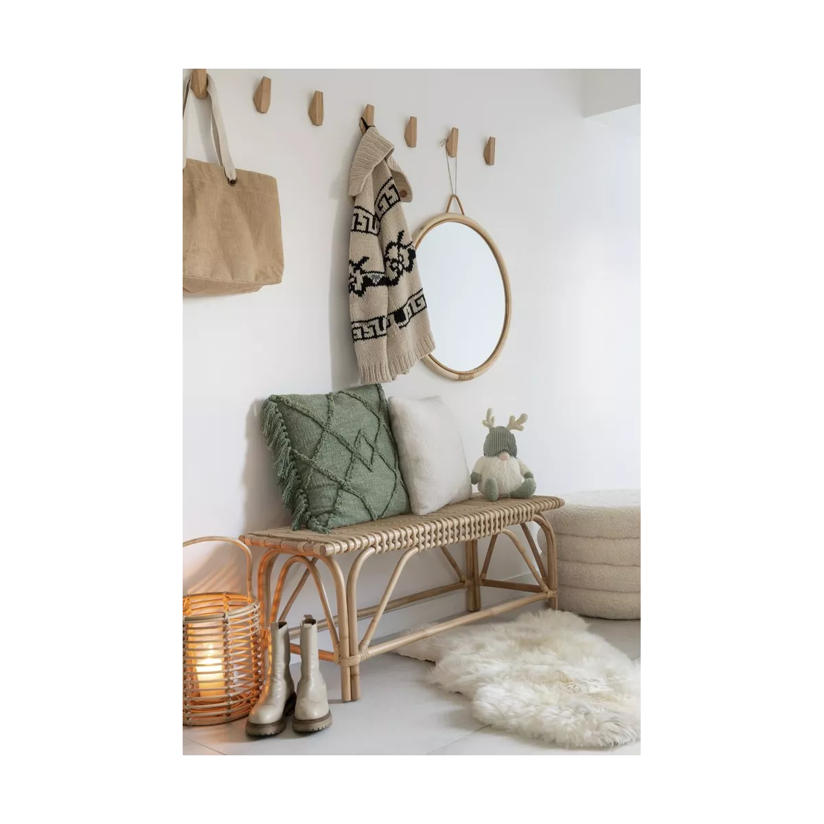 Banc Rotin Naturel Ellen