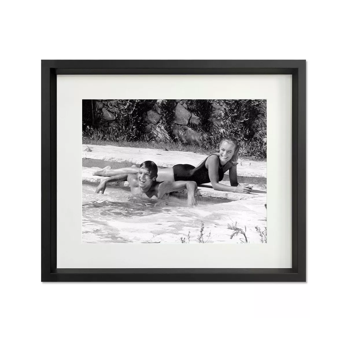 Tableau Image Romy Schneider et Alain Delon 2 53x63