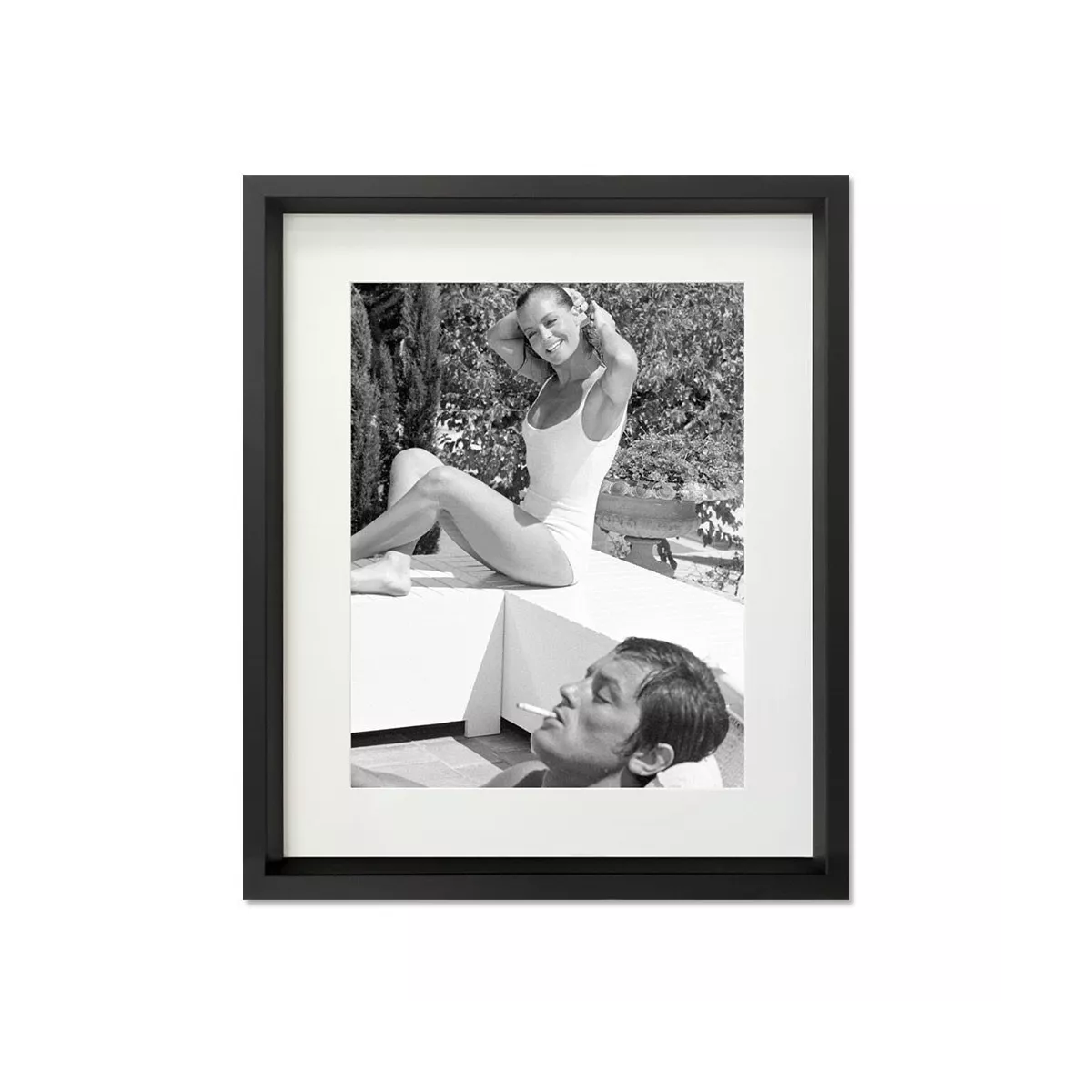 Tableau Image Romy Schneider et Alain Delon 3 53x63