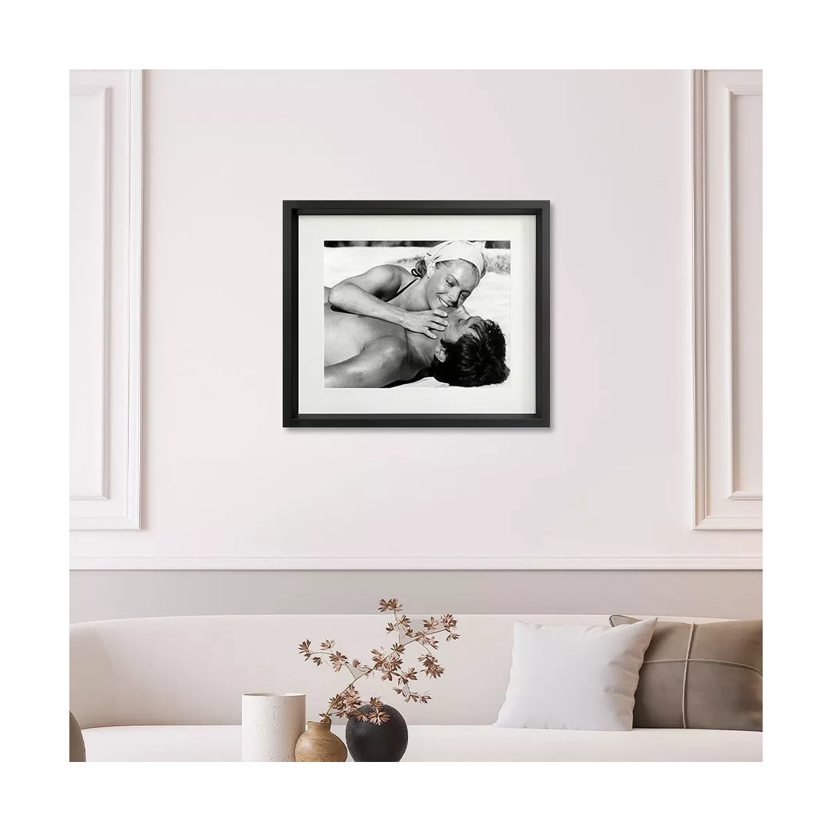 Tableau Image Romy Schneider et Alain Delon 4 53x63