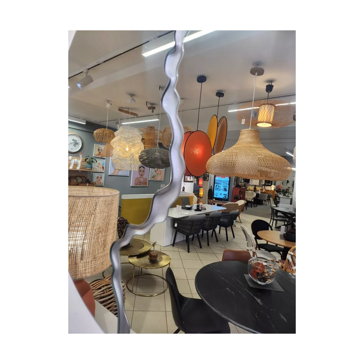 Miroir Galaxie Gris Silver 100cm