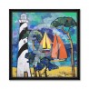 Tableau Gonnin Le phare de Contis 80x80