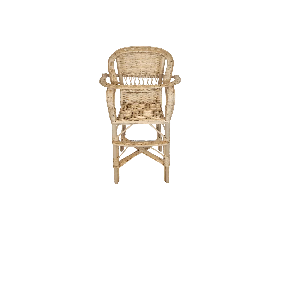 Chaise Haute d'enfant Rotin Naturel